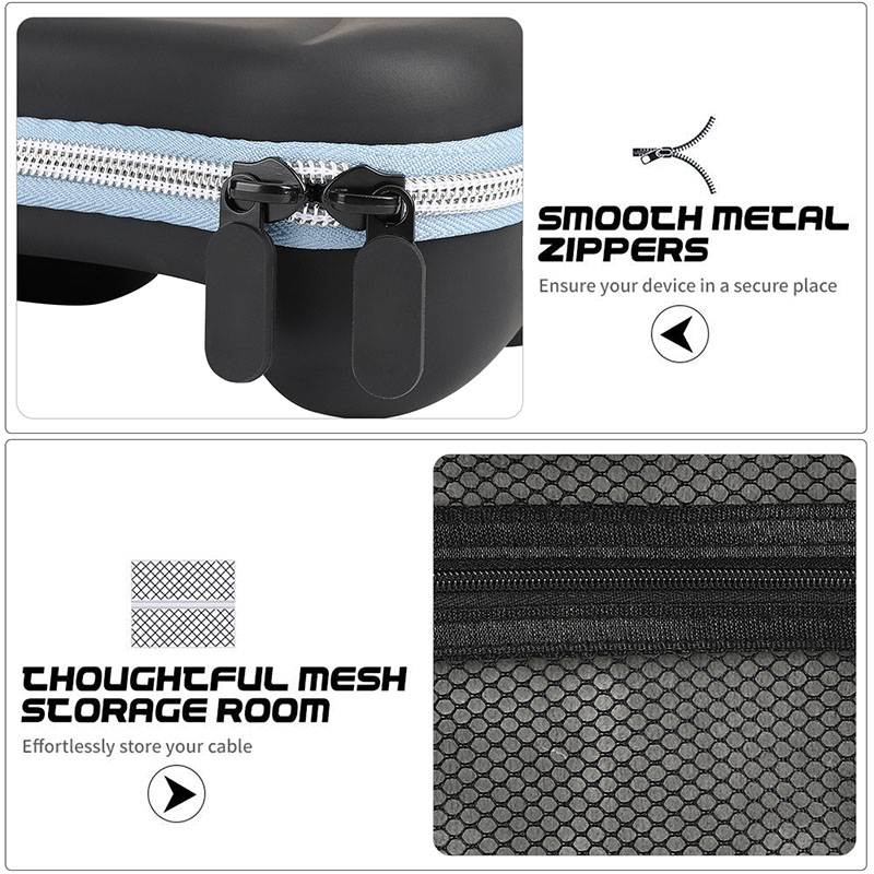 Suitable for Sony PS5 Gamepad and Peripheral Small Accessories Storage Bag PS5 Controller Joystick Silicone Cap+Carrying Box+Protective Storage Bag