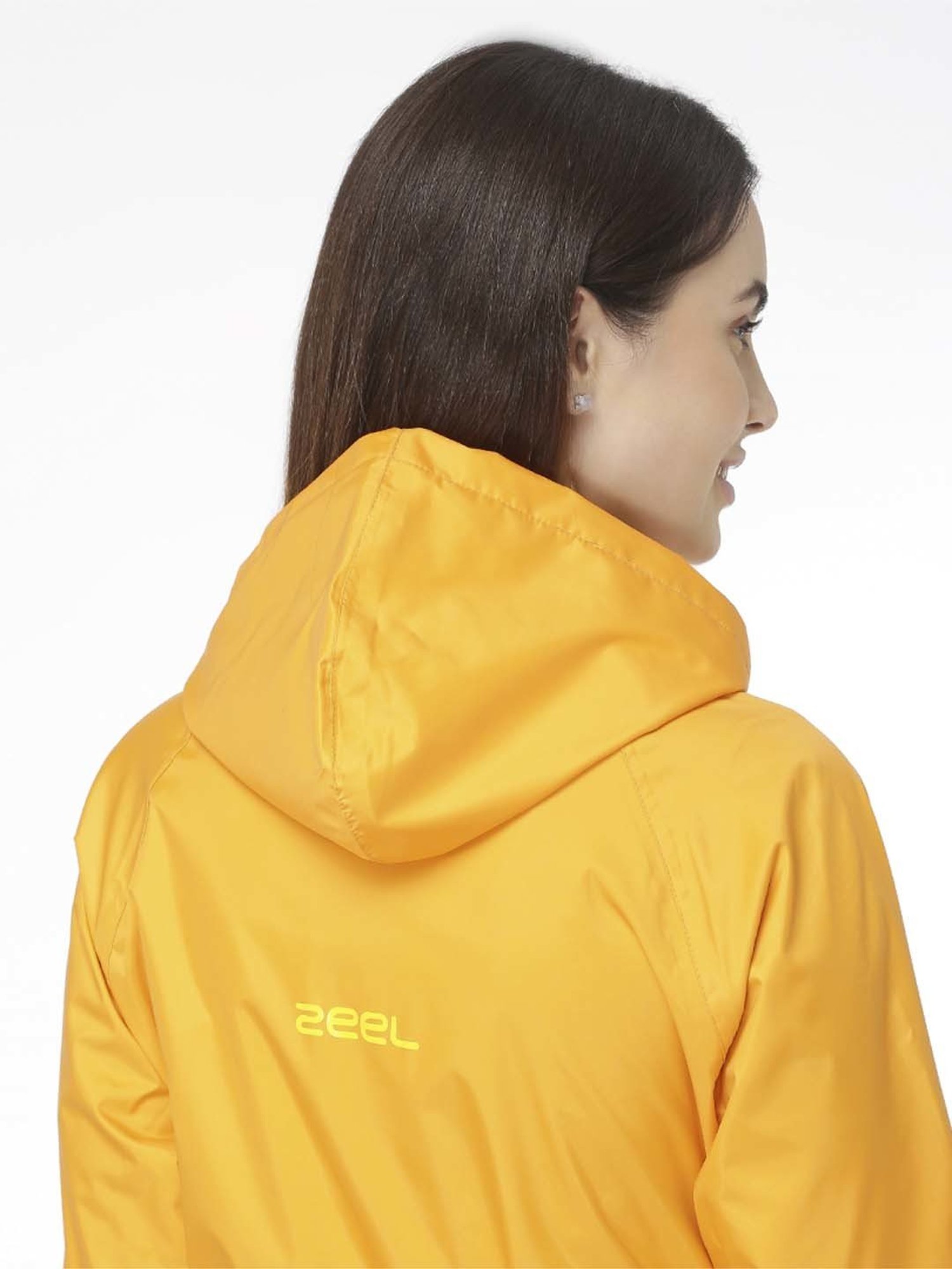 Zeel Yellow Regular Fit Rain Jacket