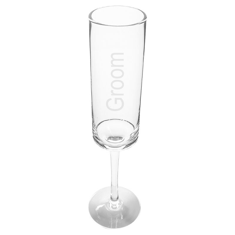 4ct Wedding Party Contemporary Champagne Flutes