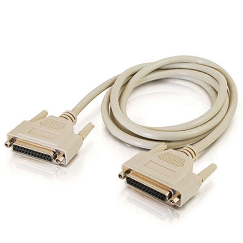 02645 DB25 F/F Serial RS232 Extension Cable, Beige (10 Feet, 3.04 Meters)