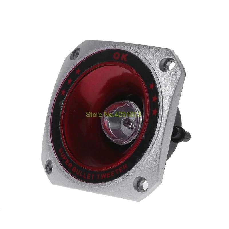Lejiahong 2PCS Speaker Tweeter 3" Colorful Flashing Piezoelectric Loudspeaker Treble Head Driver