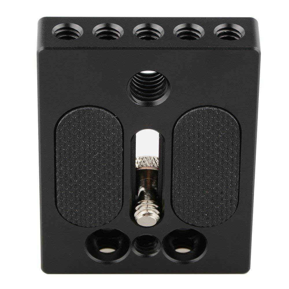 CAMVATE Camera Cheese Baseplate 1/4" & 3/8" Thread Hole DSLR Camera Cage Rig