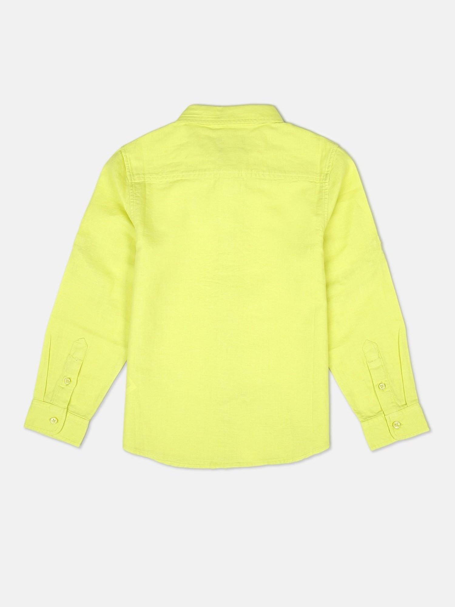 United Colors of Benetton Boys Green Regular Fit Shirt