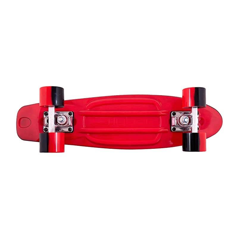 22 Inch Complete Plastic Grip Tape Cruiser Skateboard Custom NonSlip Deck Multiple Colors Red