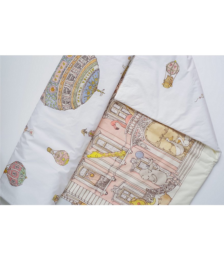 Atelier Choux Paris Baby Monceau Mansion & Hot Air Balloon Reversible Quilt