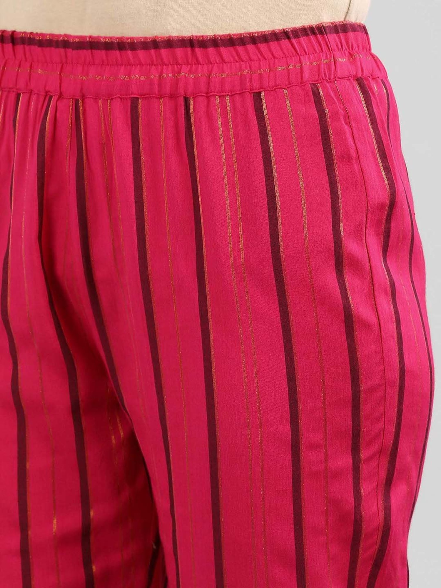 Castle Black Embroidered Palazzos