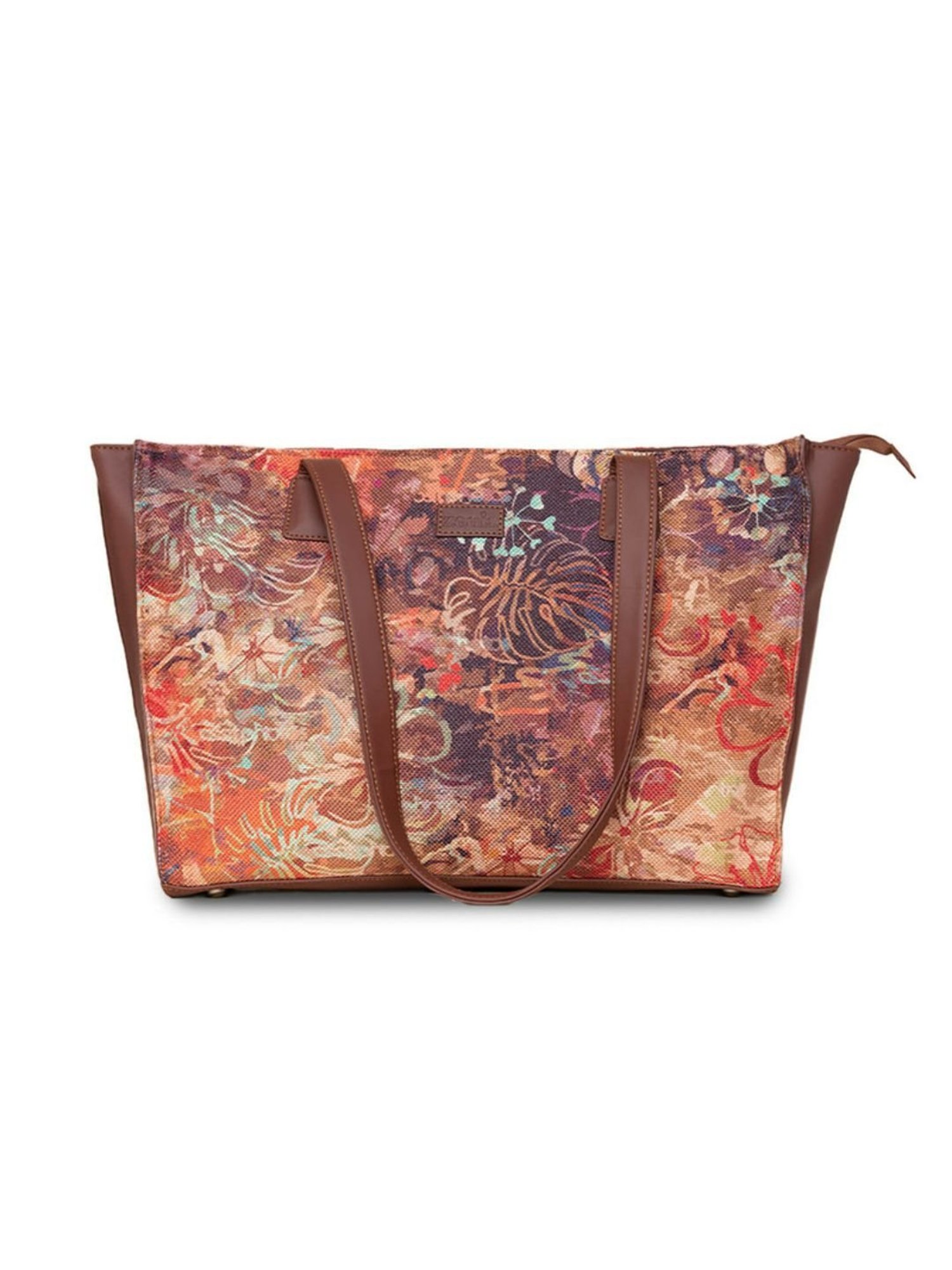 ZOUK Multicolor Printed Large Tote Bag