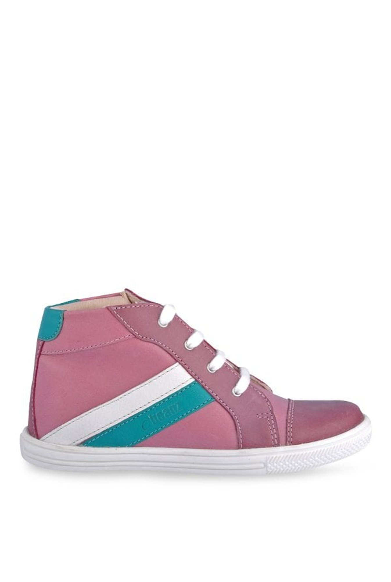 Beanz Kids Fury Mid Cut Pink & Green Sneakers