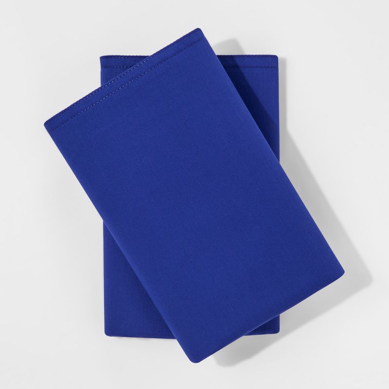 Modern Pillowcases (King) Blue Hem 300 Thread Count - Project 62™ + Nate Berkus™