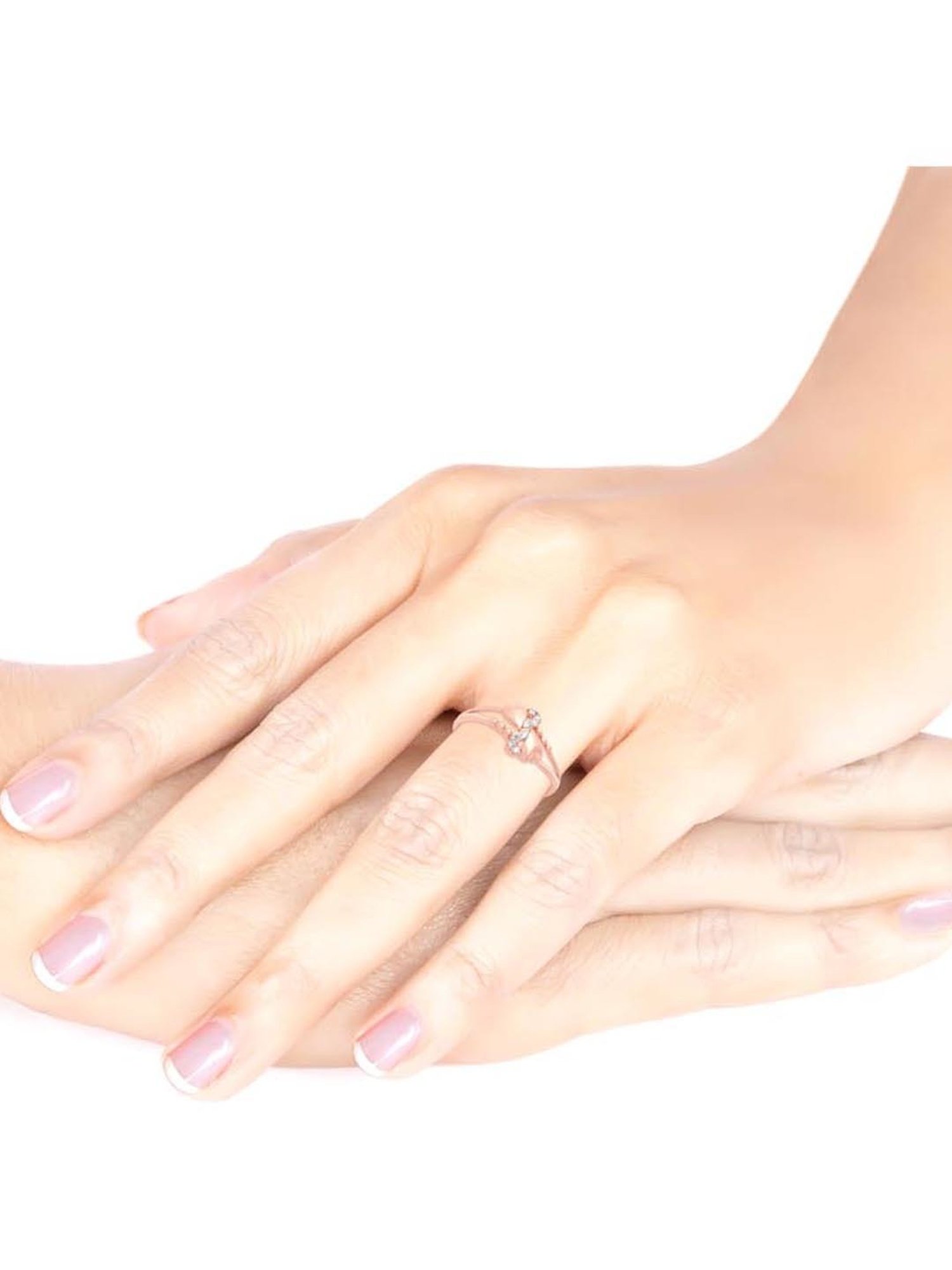 Malabar Gold and Diamonds 18k Gold Heart Ring for Women