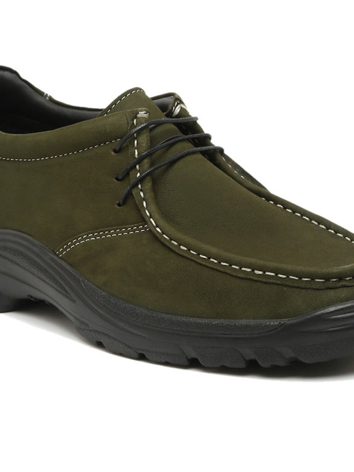 Teakwood Leathers Men's Green Derby Shoes