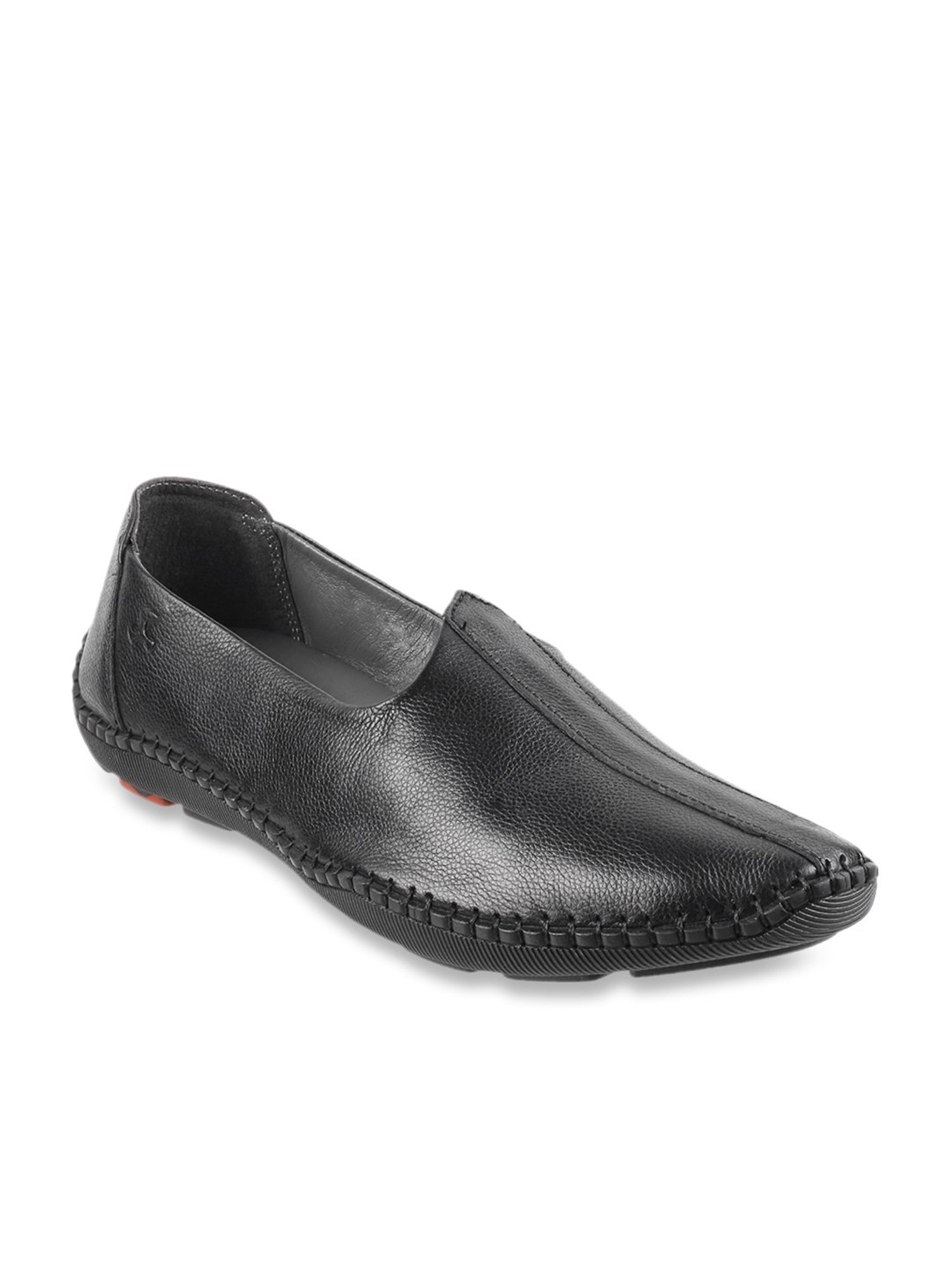 Mochi Black Casual Slip-Ons