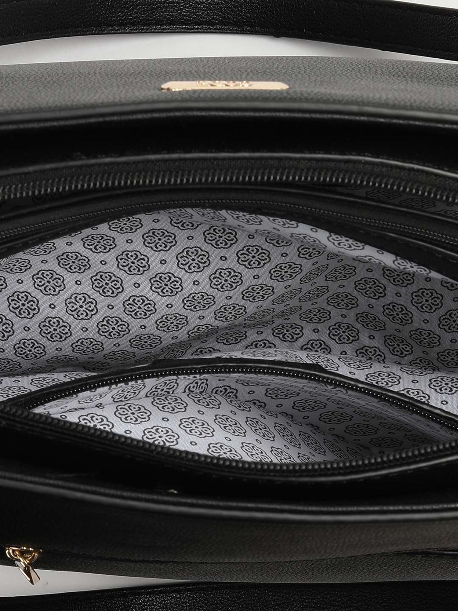 Code by Lifestyle Black Solid Shoulder Handbag