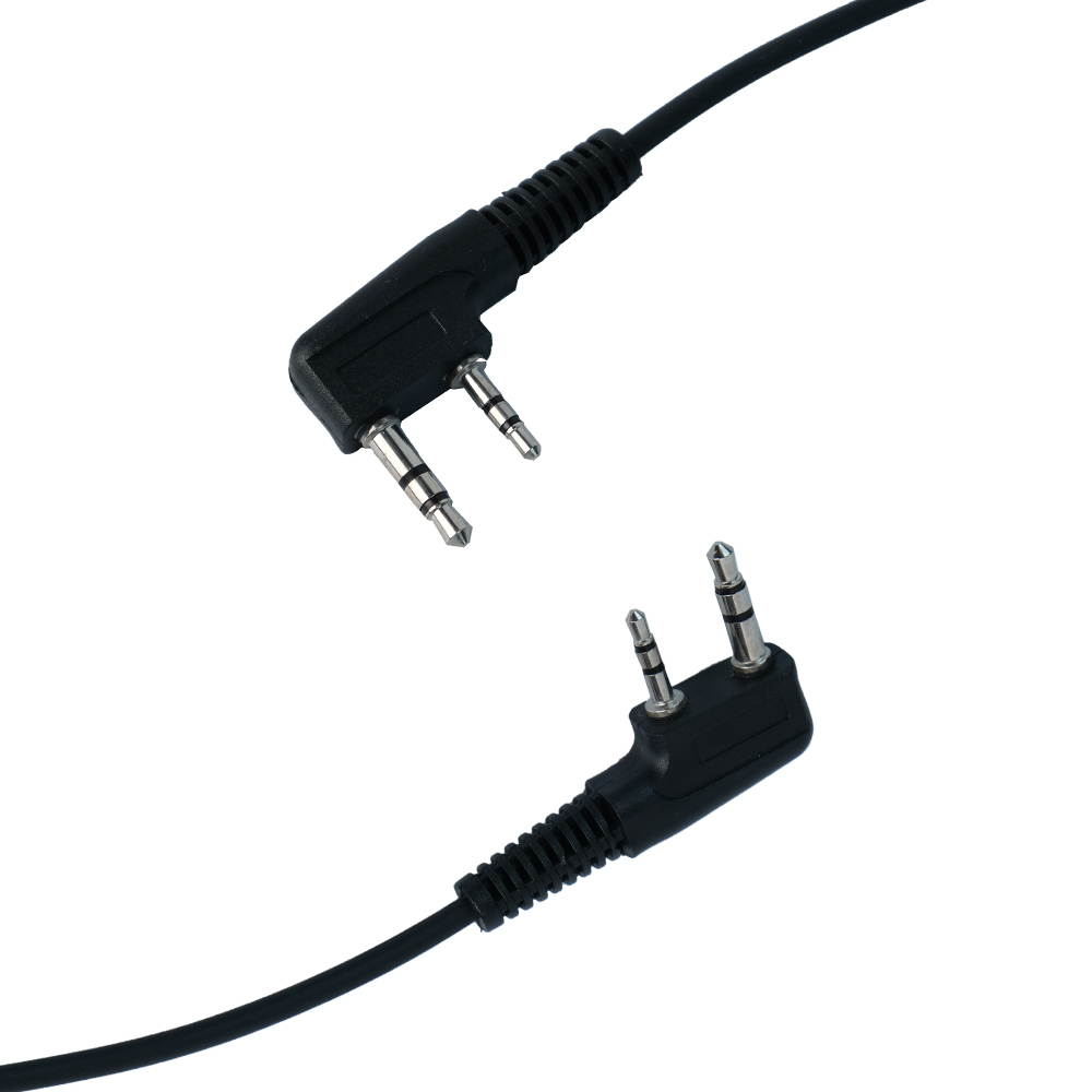 G Shape Earpiece Headset with PTT Mic Compatible with Baofeng UV-5R BF-888S BF-F8HP BF-F9 UV-82 UV-82HP UV-82C TK-2107 TK-3107 Kenwood Walkie Talkies Two Way Radio 2 pin(2 pack)