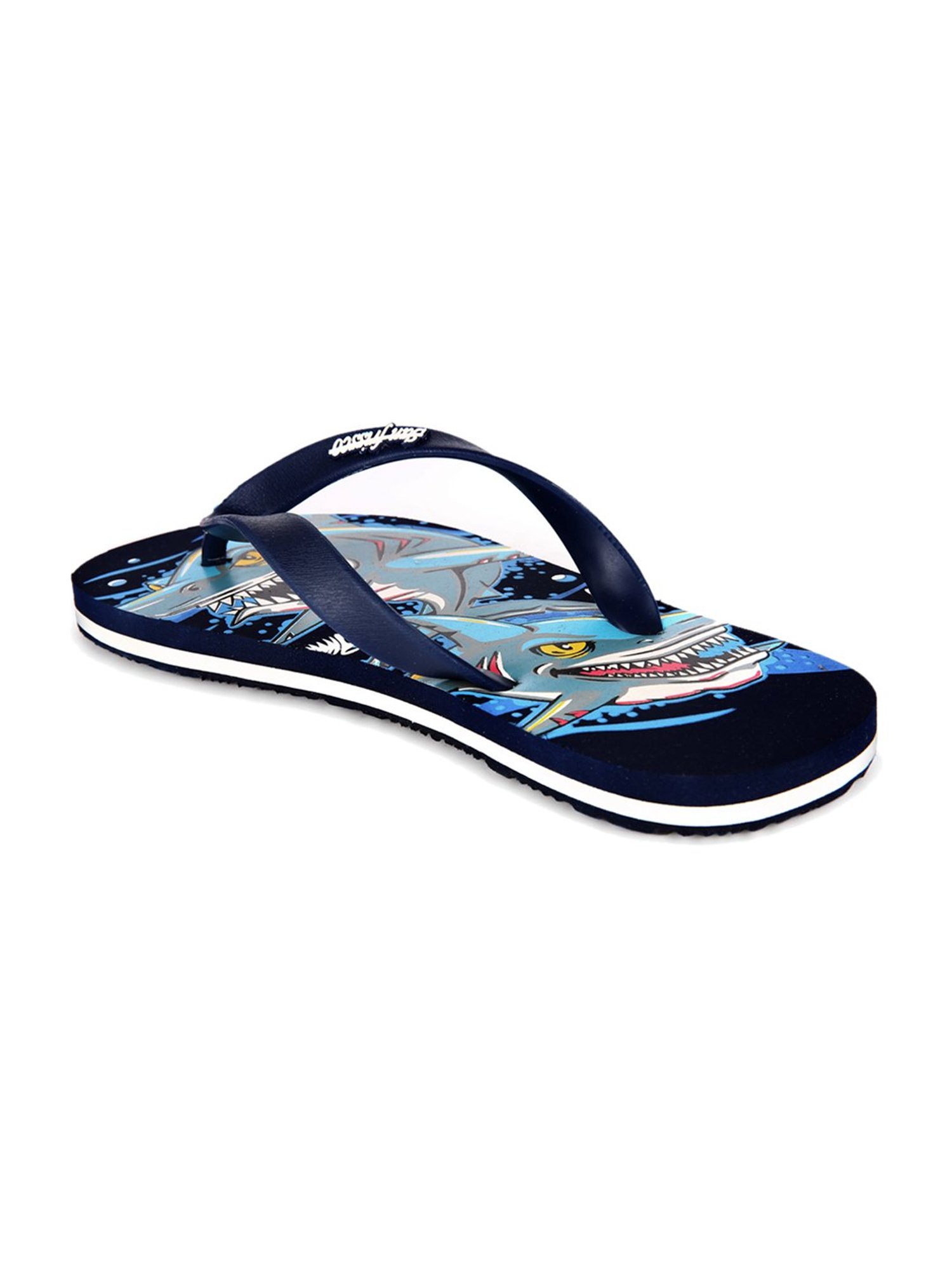 San Frissco Navy & White Flip Flops