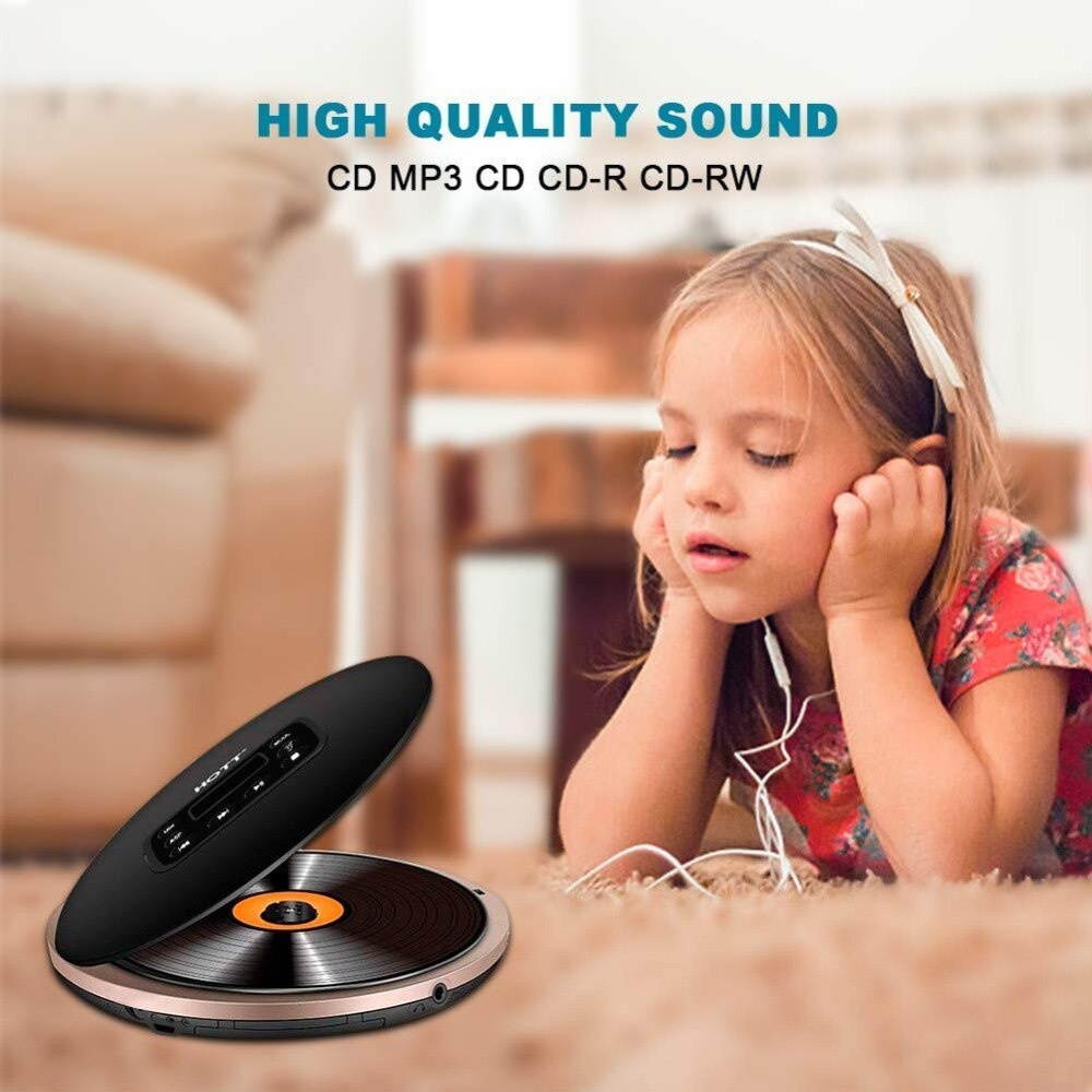 CD Player Rechargeable  CD Player Personal Disc Player with LCD Display, Music Walkman cd player for Kids &Adults
