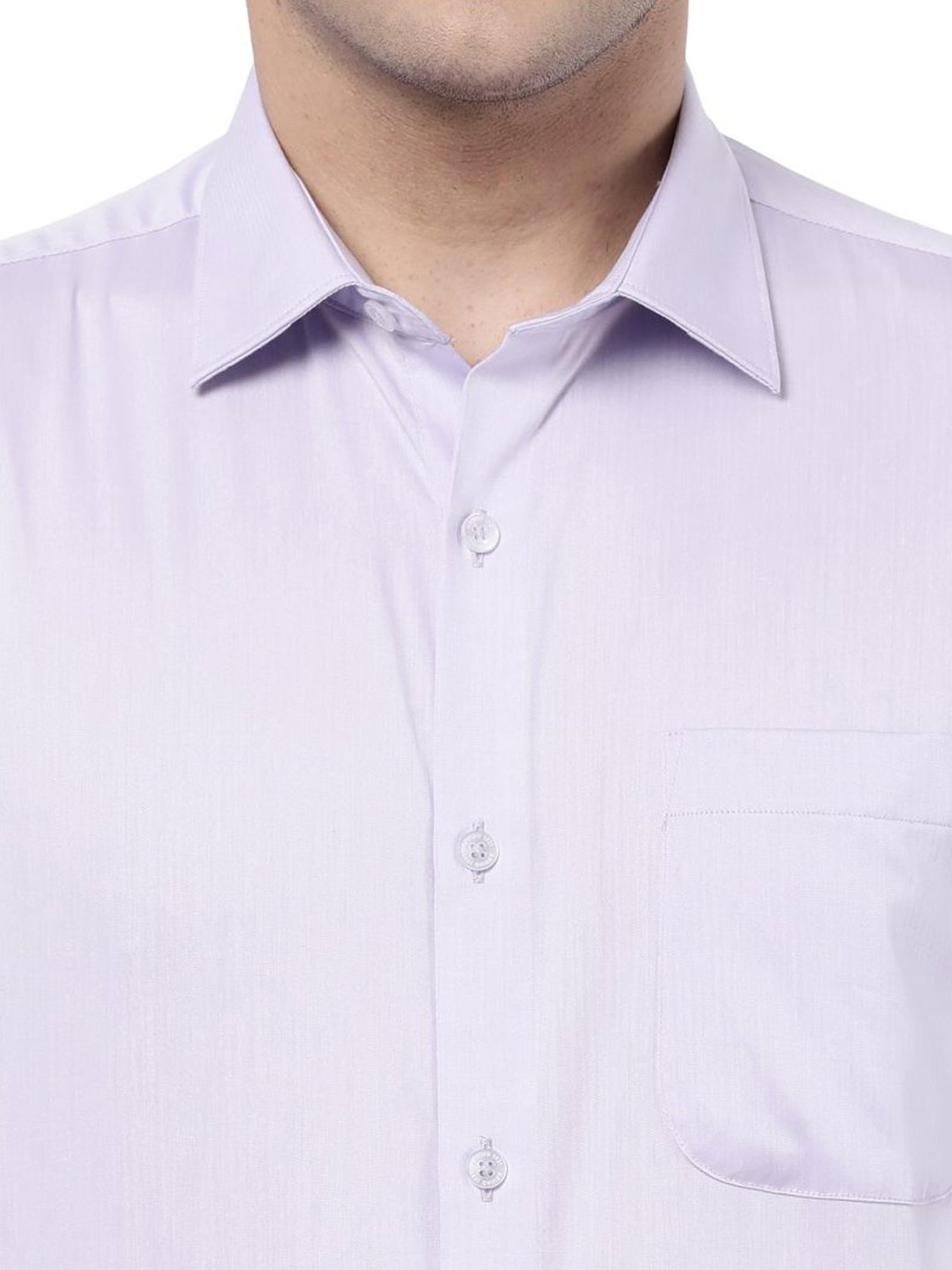 AD by Arvind Purple Cotton Regular Fit Shirt