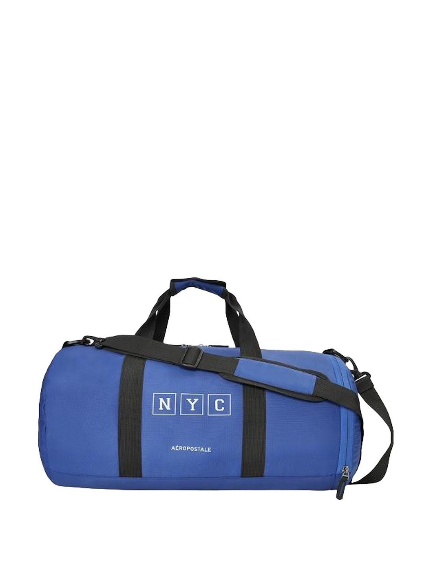 Aeropostale Dryden Electric Blue Polyester Printed Duffle Bag