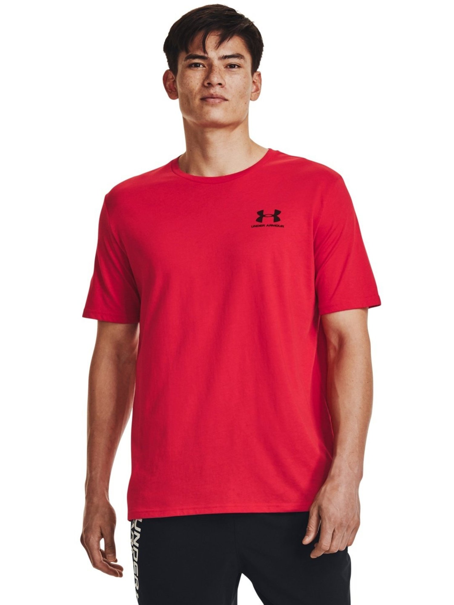 Under Armour Red Cotton Slim Fit T-Shirt