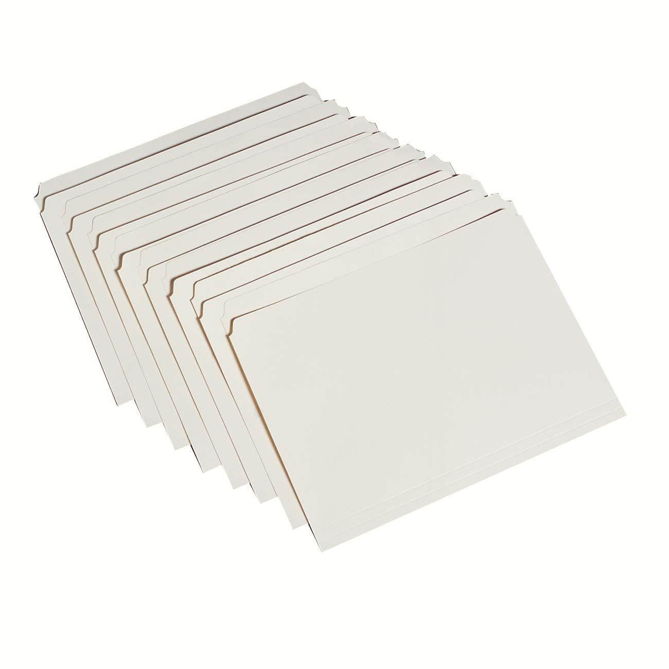 Light-Duty File Folder Straight Cut Letter Manila 100/box
