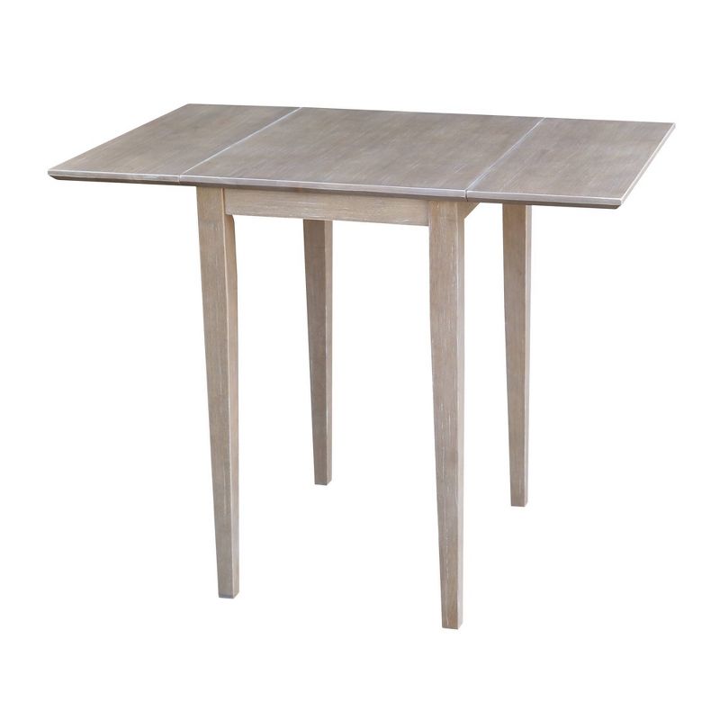 Jemma Small Dual Drop Leaf Dining Set and 2 Chairs Taupe - International Concepts