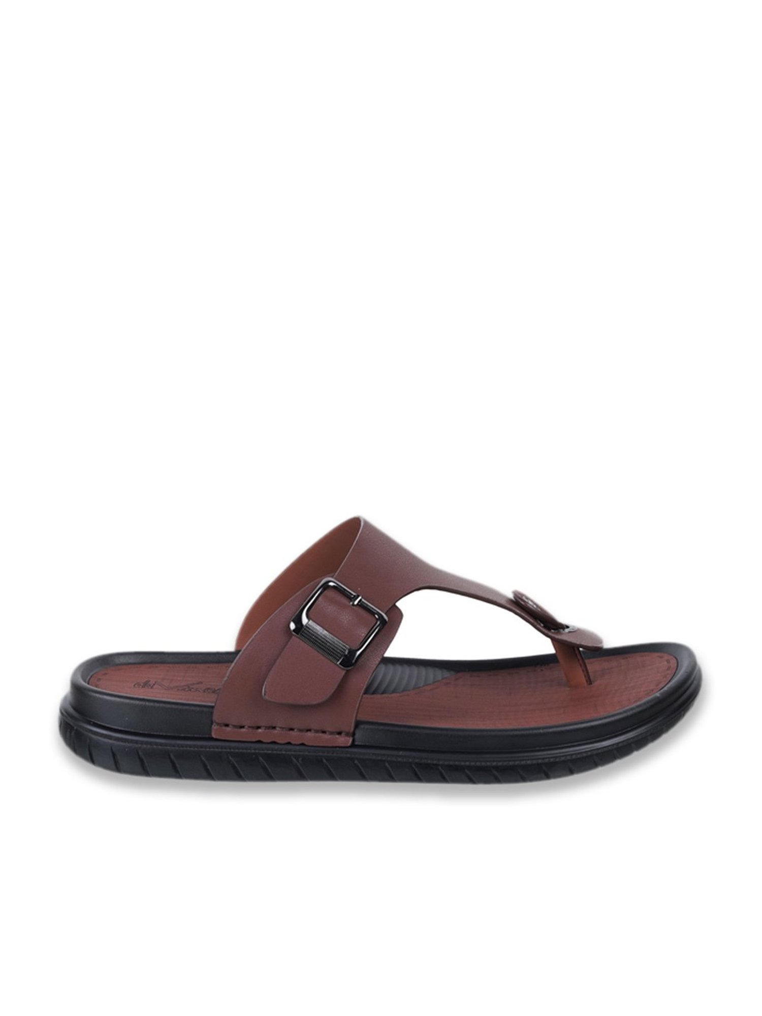 Da Vinchi by Metro Men's Brown Thong Sandals
