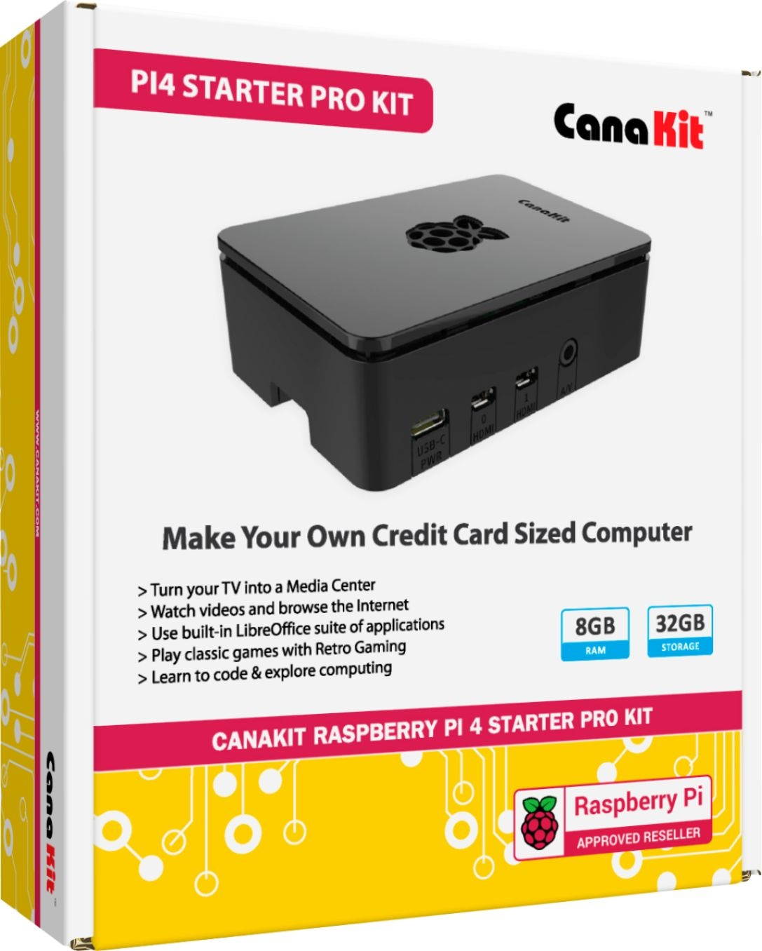 CanaKit Raspberry Pi 4 Starter PRO Kit (8GB RAM)