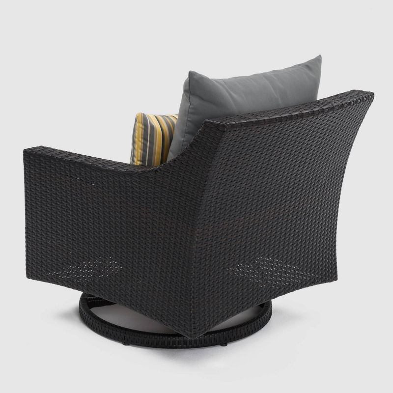 Deco Deluxe 6pc Love & Motion Club Seating Set - Charcoal Gray - RST Brands