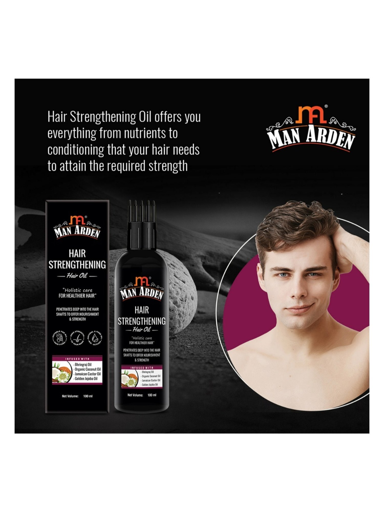 Man Arden Onion & Black Seed Hair Oil - 100 ml
