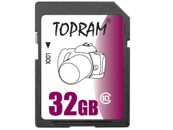 TOPRAM 32GB SD 32GB SDHC Card Class 10 Extreme Speed for Camera & Camcorder