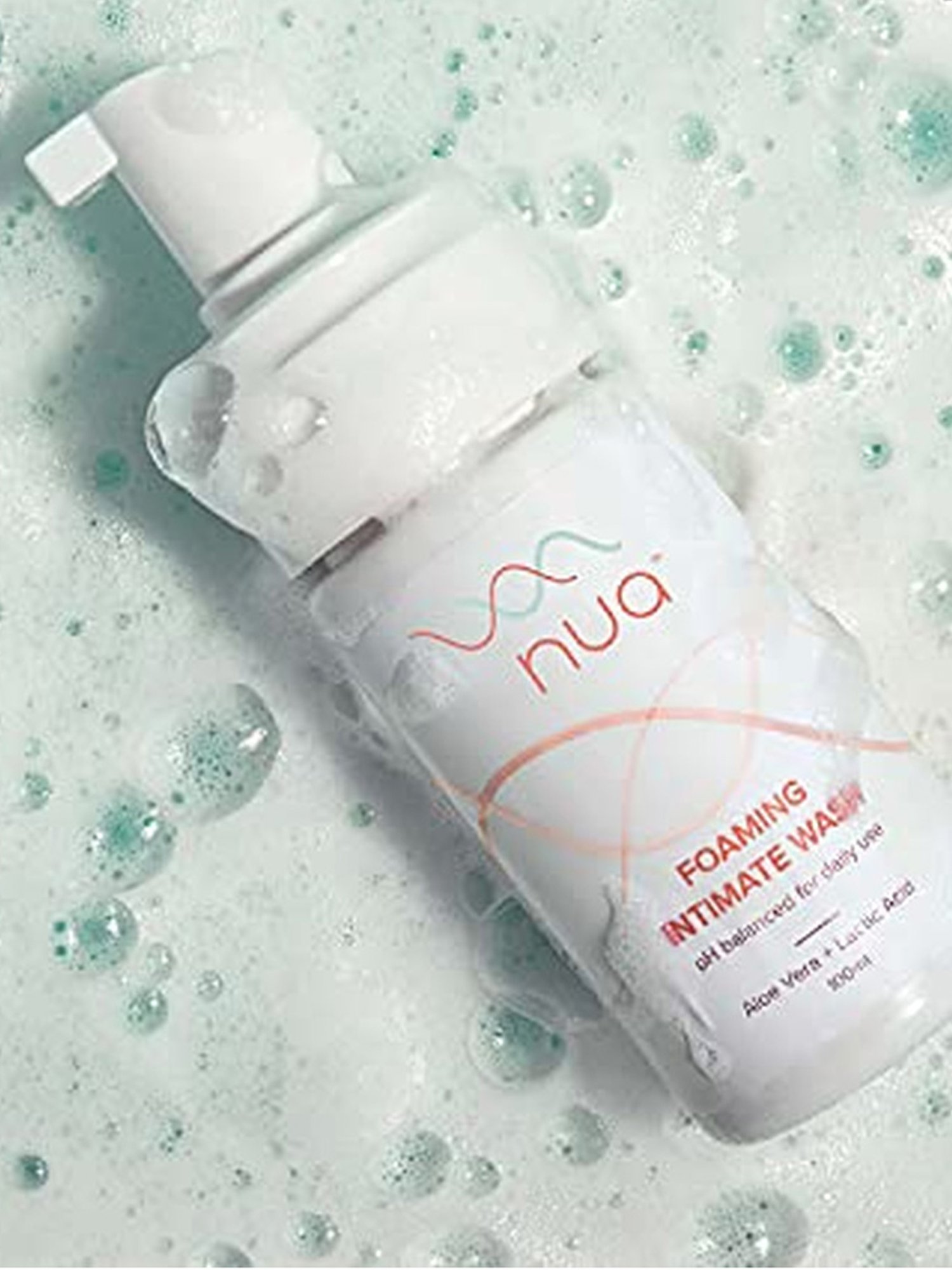 Nua Foaming Intimate Wash - 100 ml Each (Pack of 2)