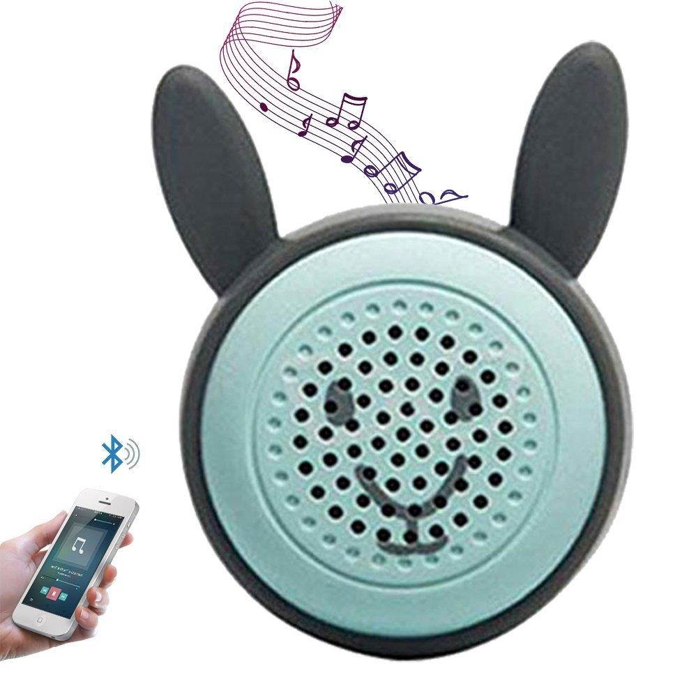 EIGIIS Mini Bluetooth Speaker Wireless Stereo Animal Modeling With Self-Timer Function Christmas Gift (Rabbit)