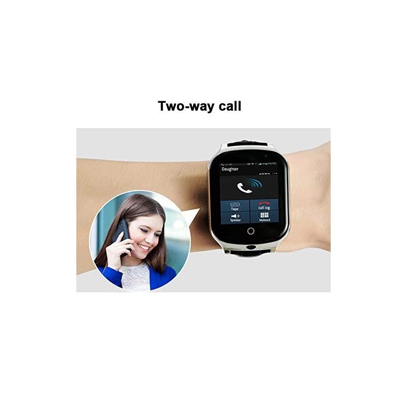 3G WiFi Phone Call GPS Smart Watch Realtime Tracking GPS Tracker Watch GeoFence Elderly GPS Watch Touch Screen Camera Step Counter SOS Alarm AntiLost Watch for Dementia Alzheimers