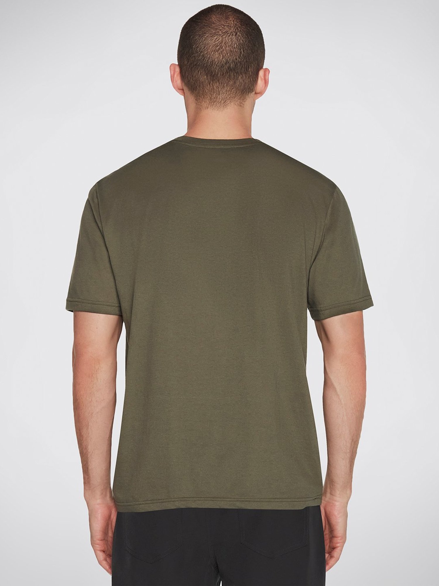 Skechers Green Relaxed Fit Printed Crew T-Shirt