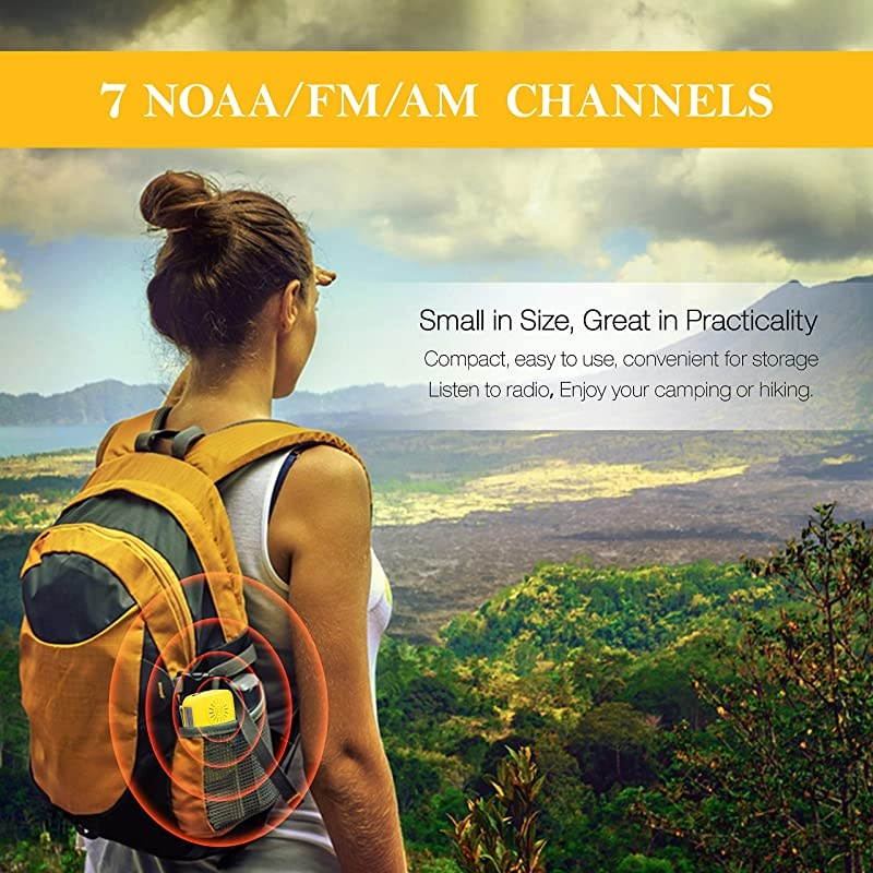 Upgraded Version  Emergency Hand Crank Self Powered AMFM NOAA Solar Weather Radio with LED Flashlight Emergency Power Bank for iPhoneSmartphone 088Y