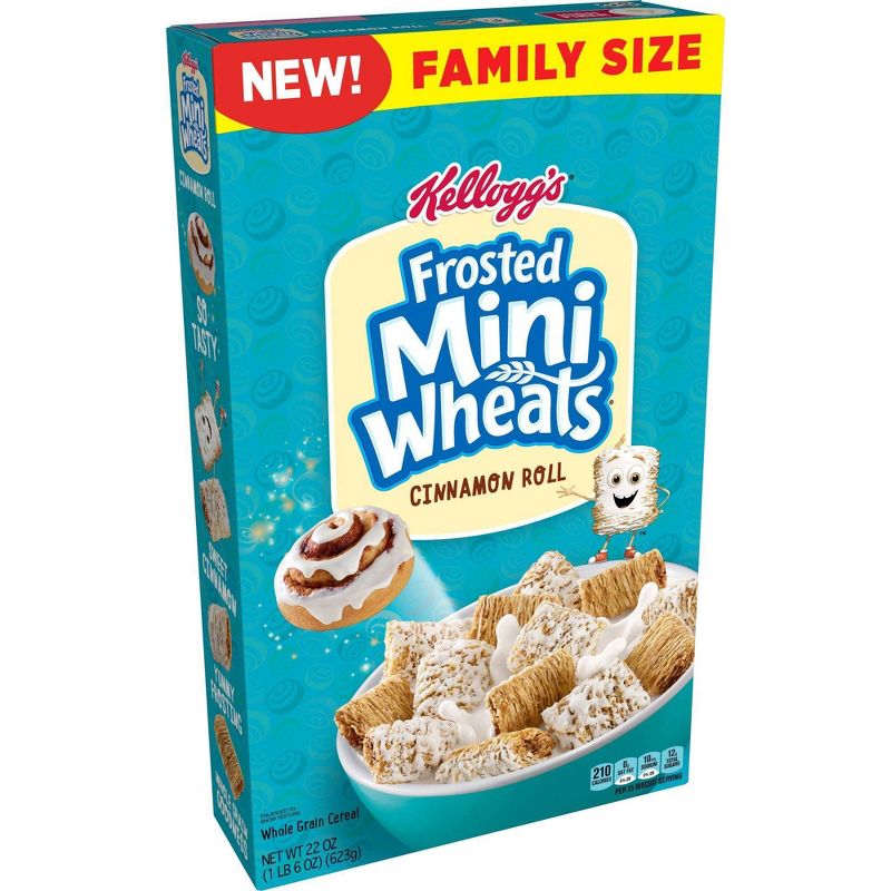 Frosted Mini Wheat Cinnamon Family Size Cereal - 22oz - Kellogg's