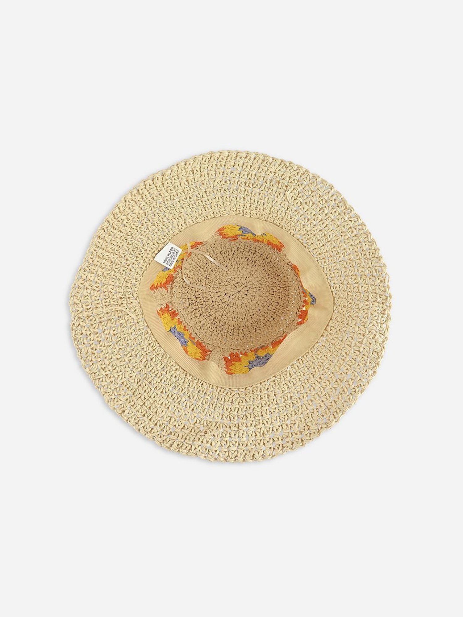 ToniQ Beige Textured Free Size Hats & Caps