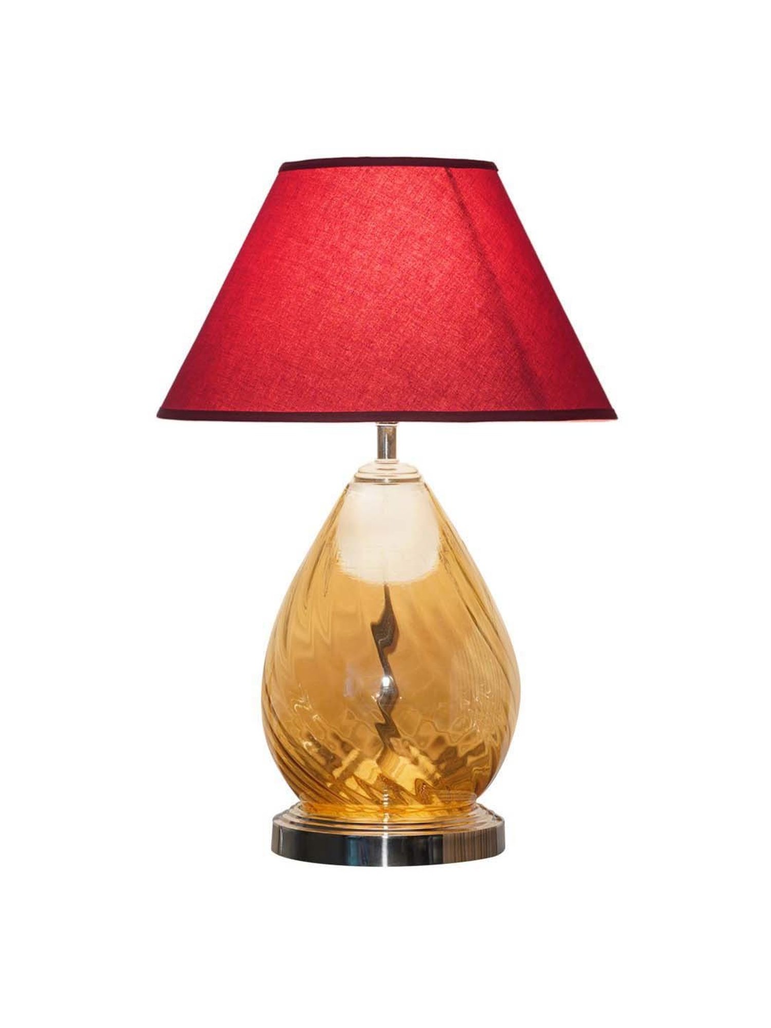 DecorativeRay Red PVC Study Table Lamp - Set of 1