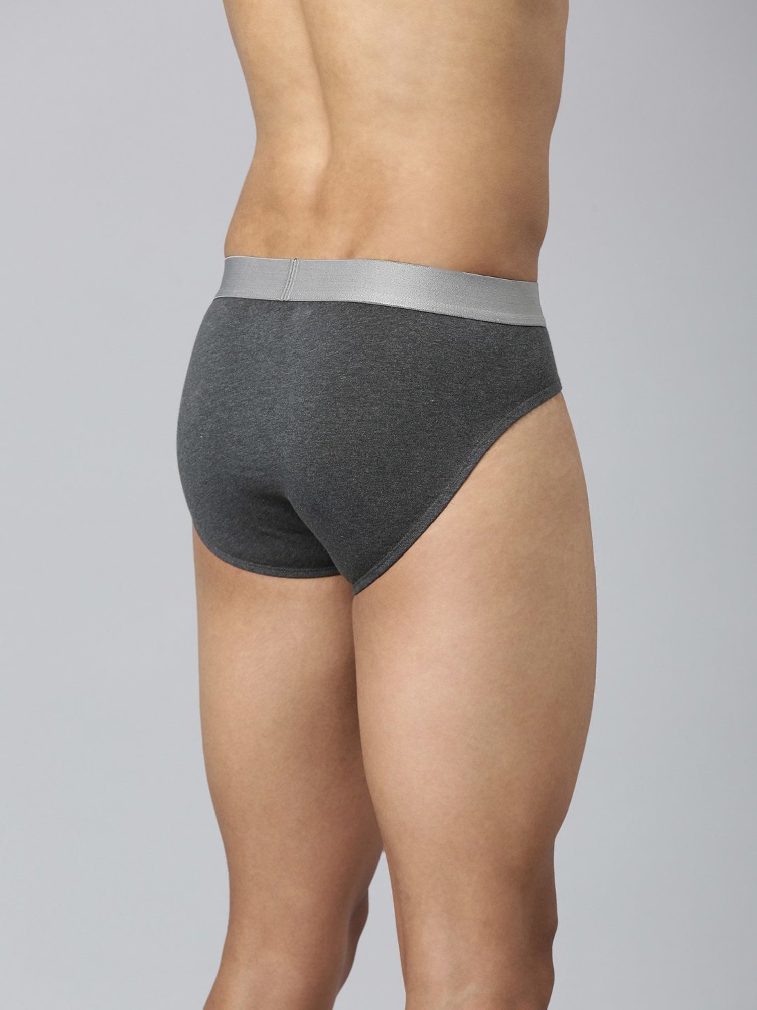 Levi'S Black & Grey Cotton Skinny Fit Briefs - Pack Of 2