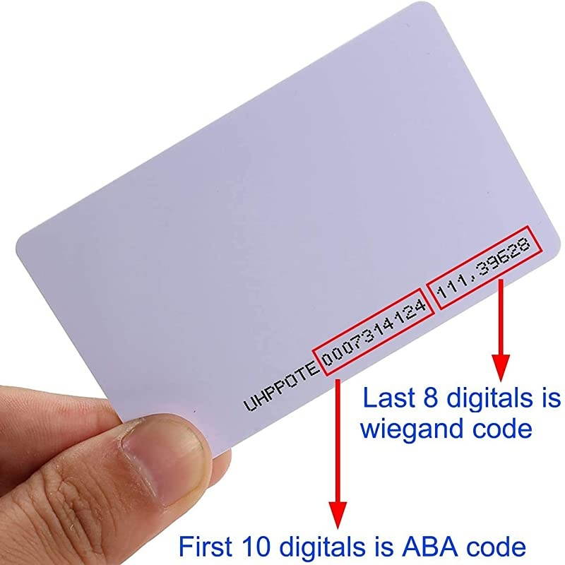 Contactless 125kHz RFID Proximity Smart Card 08mm thick for Access Control System amp Time Attandance Read only Pack of 100