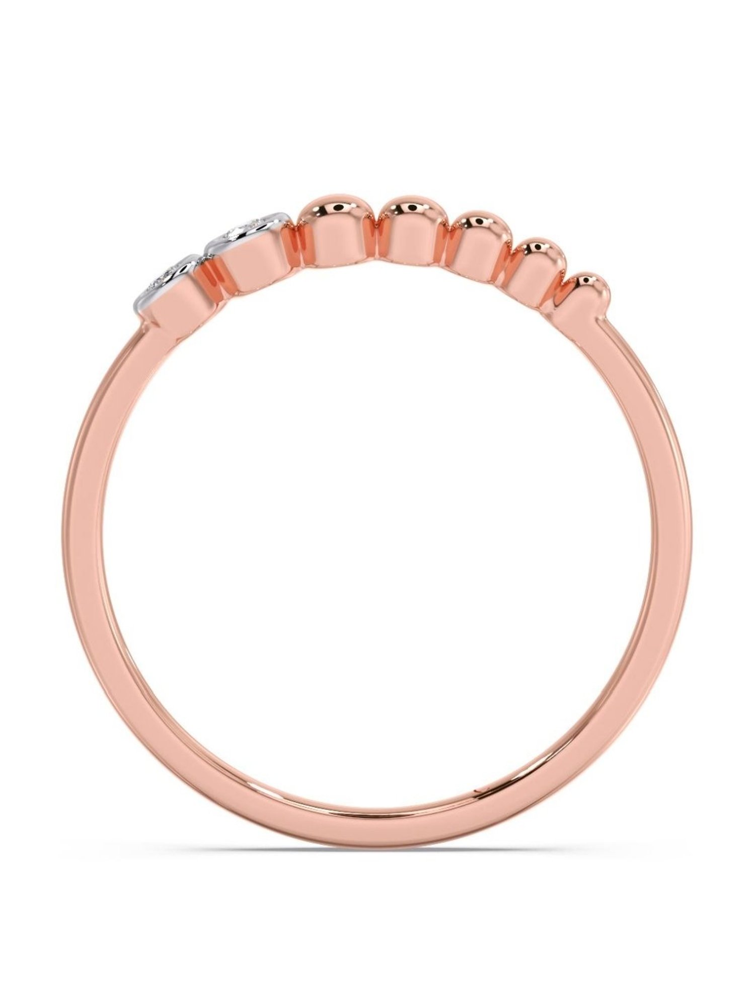 Candere by Kalyan Jewellers 18k Rose Gold & Diamond Ring for Women