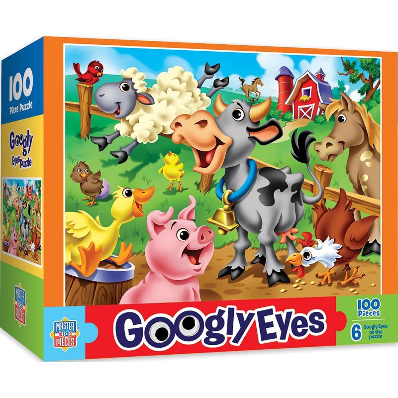 MasterPieces Inc Farm 100 Piece Googly Eyes Jigsaw Puzzle