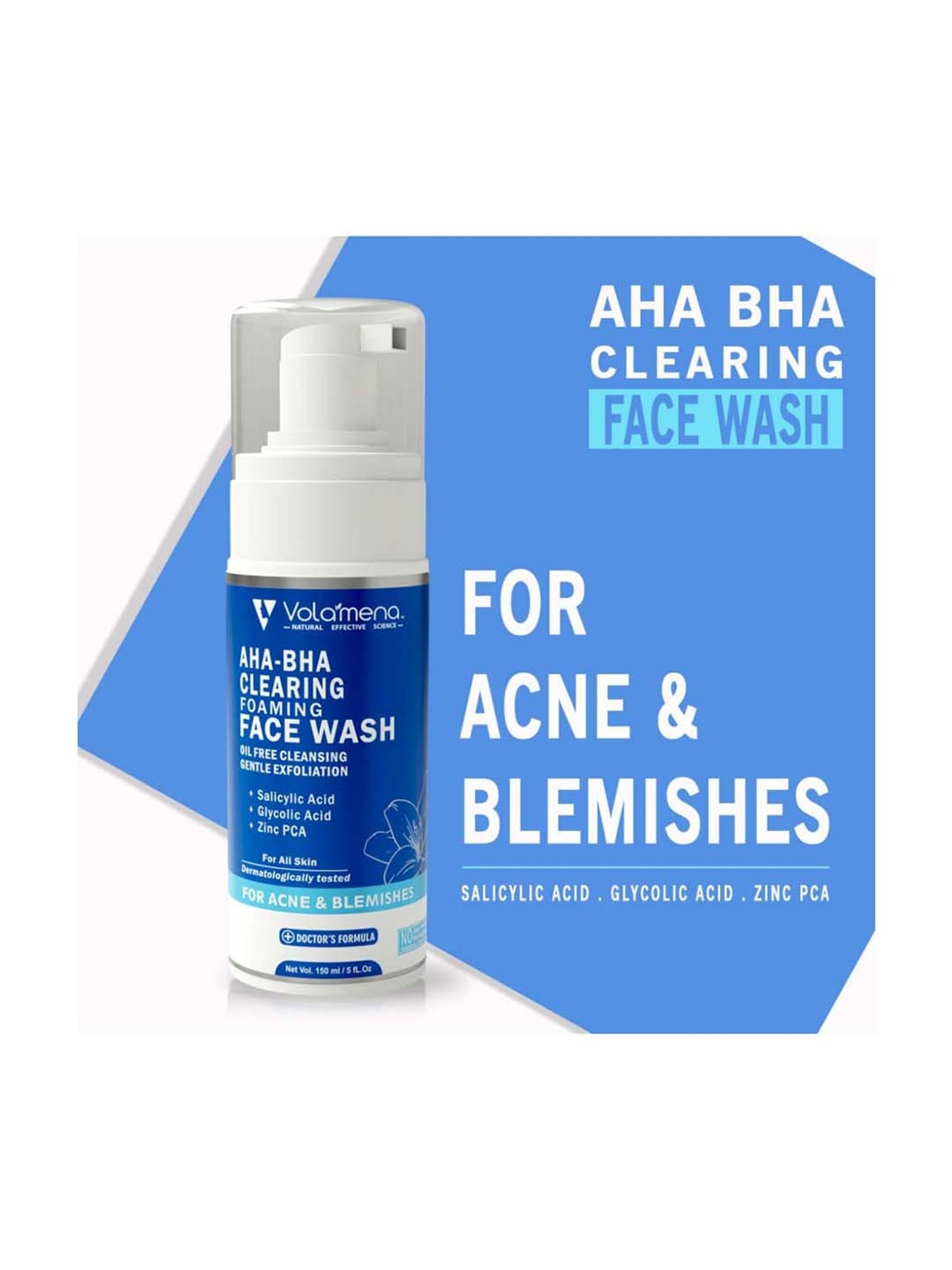 Volamena Aha Bha Clearing Foaming Face Wash - 150 ml