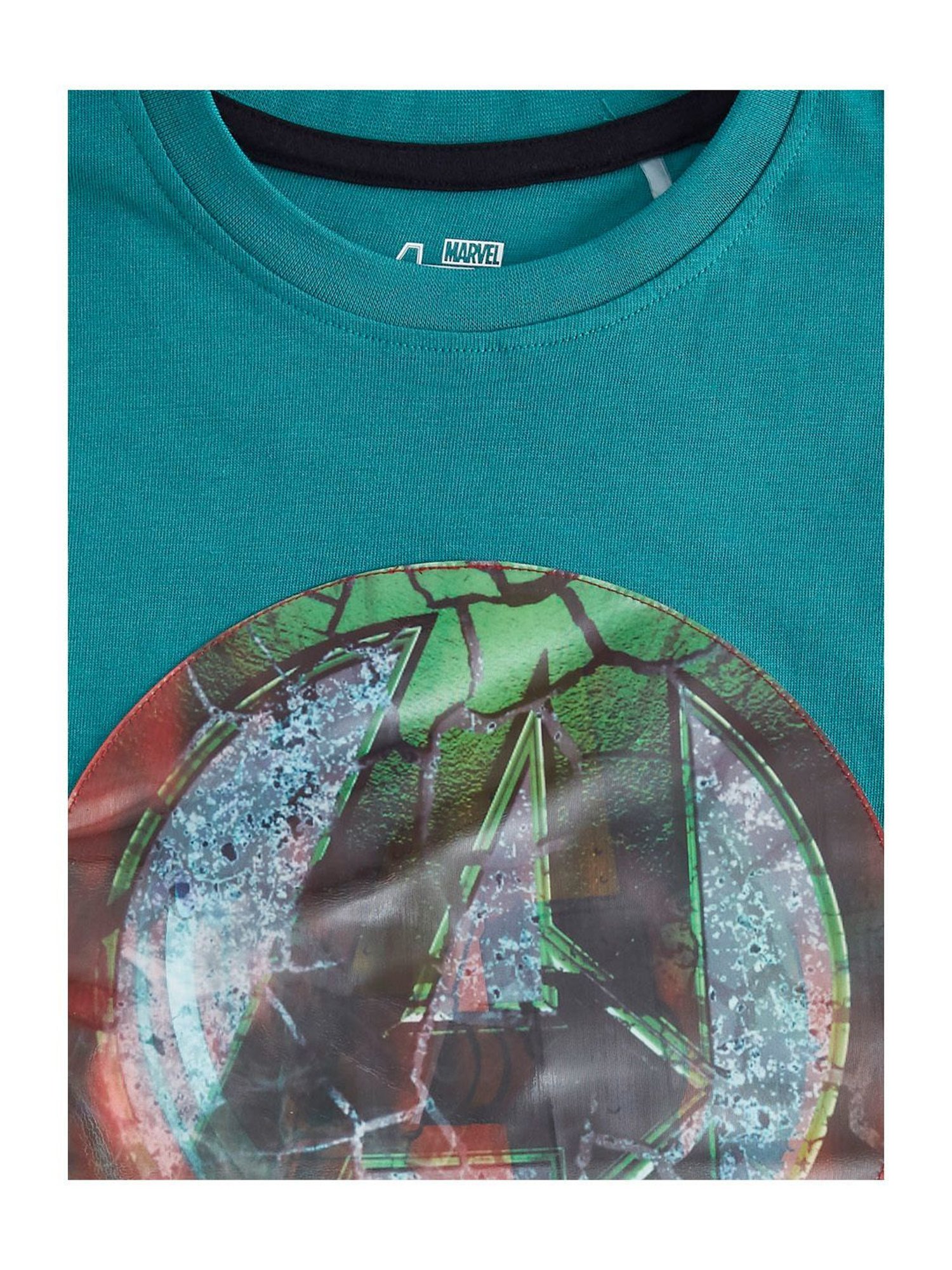 Pantaloons Junior Teal Printed T-Shirt