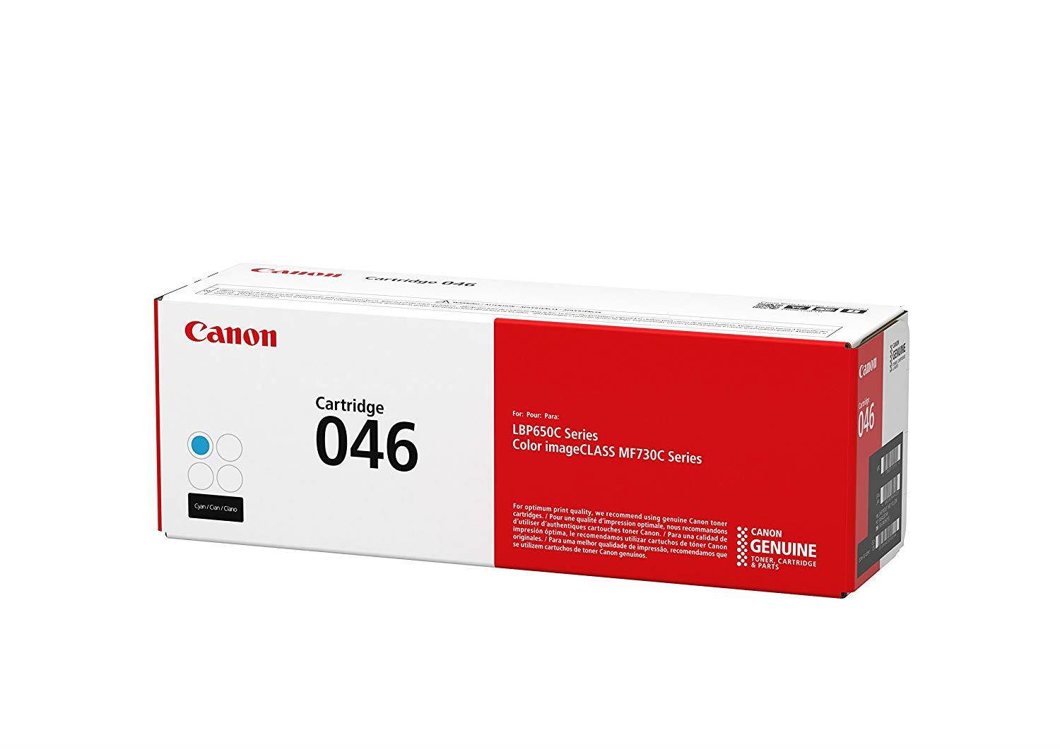 Canon 046 Toner Cartridge (Cyan, 1 Pack) in Retail Packaging