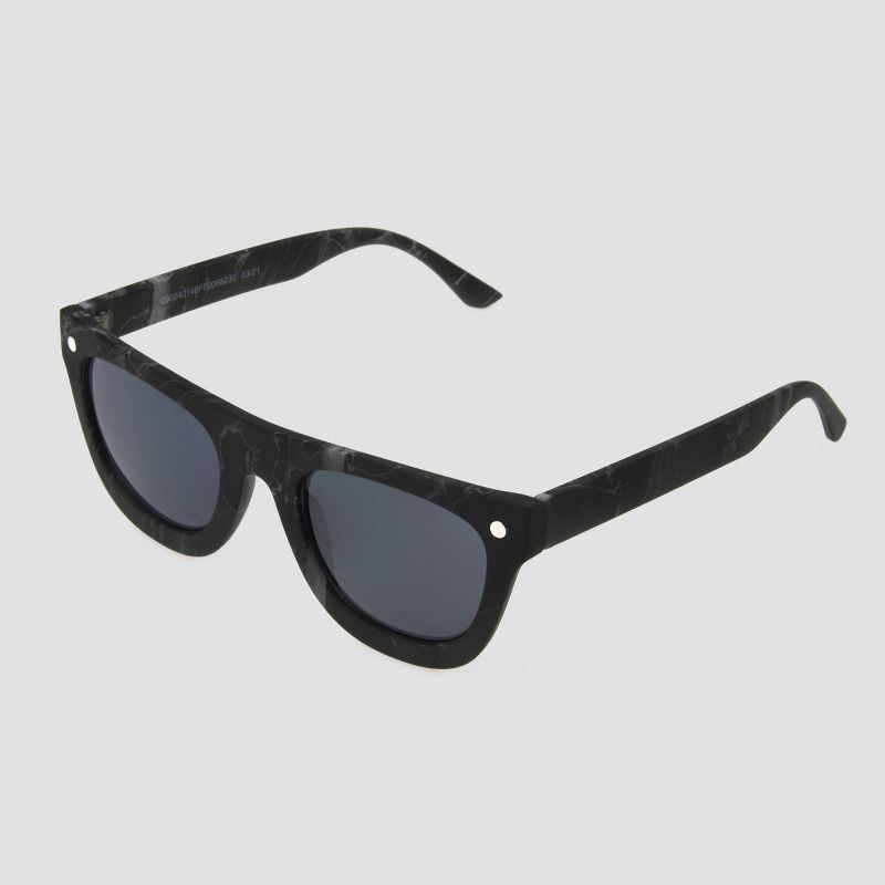Men's Tie-Dye Print Matte Sunglasses with Smoke Lenses - Original Use™ Black