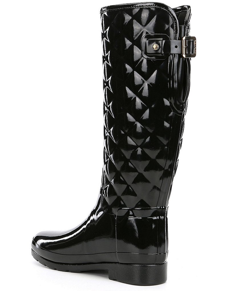 Hunter Tall Refined Slim-Fit Quilted Gloss Rain Boots
