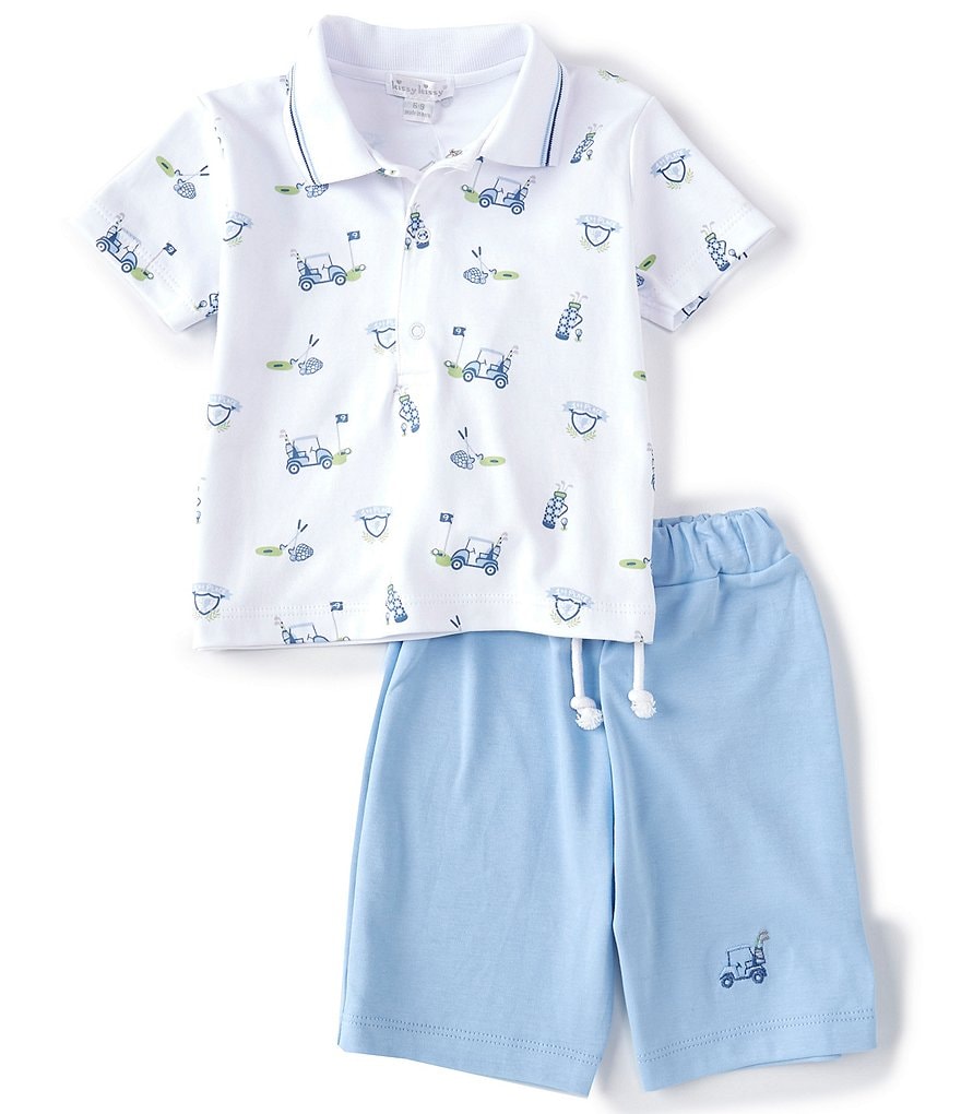 Kissy Kissy Baby Boys 3-9 Months Golf Print Polo & Bermuda Short Set