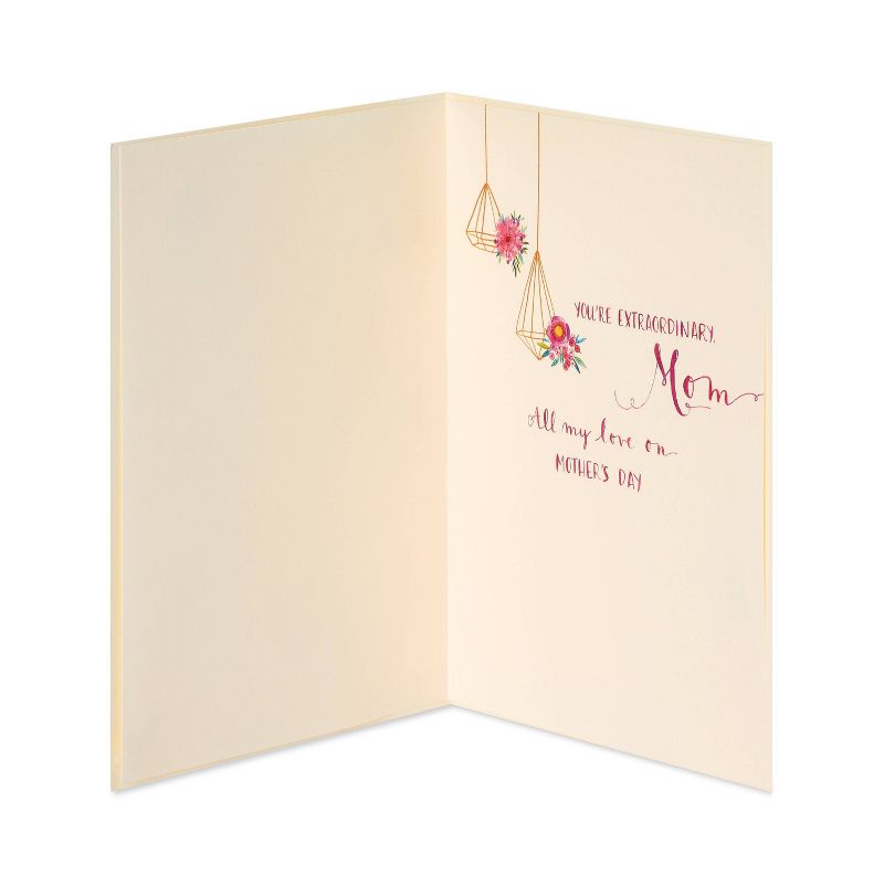Mothers Day Greeting Card Hanging Geo Flowers - PAPYRUS