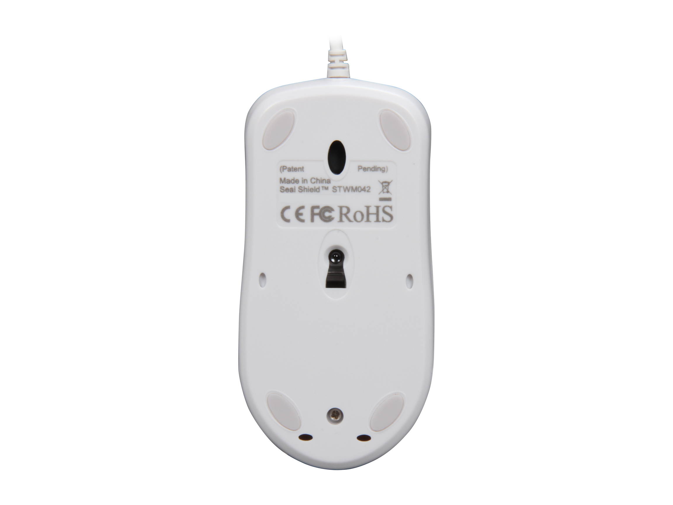 SEAL SHIELD SILVER STORM Optical Mouse STWM042 White Wired Optical Mouse
